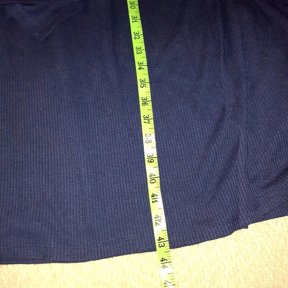 R&M RICHARDS NAVY BLUE ONE PIECE DRESS SET WOMEN'S SIZE 18W - Picture 6 of 8